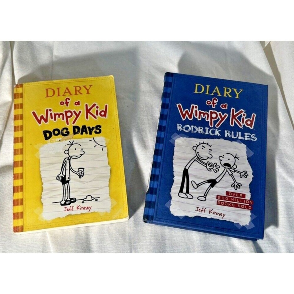 Hardcover & Paperback Diary of a Wimpy Kid Children's Book 2 & 4 by Jeff Kinney